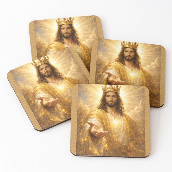 Item preview, Jesus Offering His Hand in Radiant Golden Light designed and sold by Matty69TeeS.