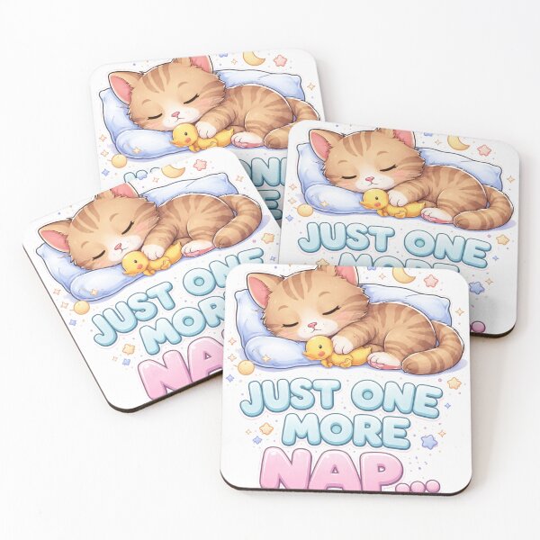 Item preview, Just One More Nap – Cute Sleepy Cat designed and sold by Alexamarin.