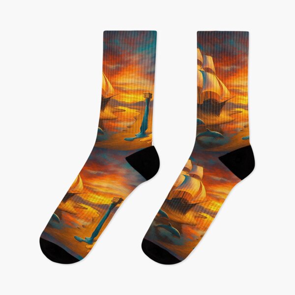 Item preview, Lost in Time: Spanish Galleon Sailing the Surreal Dreamscape Desert designed and sold by WilderRoads.
