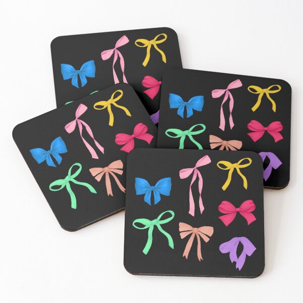 Item preview, Colorful Preppy Bows - Pink Blue Purple Green designed and sold by SaltedBeachPaperie.