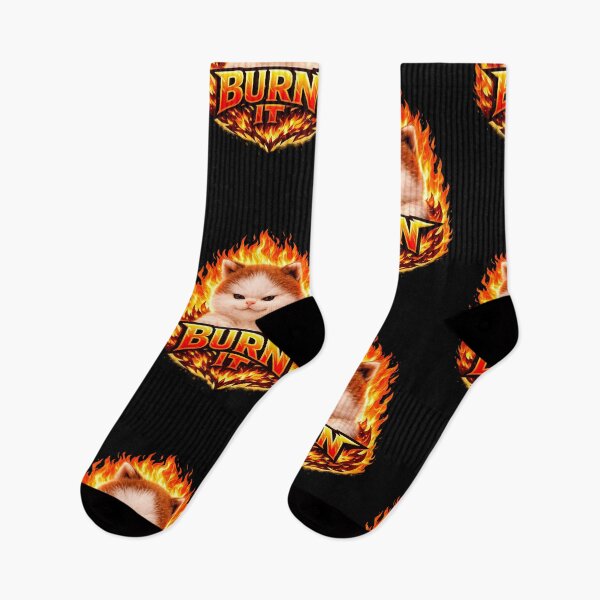 Item preview, Burn It Cat designed and sold by JIMTOPMOY.