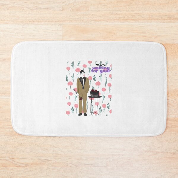 Item preview, Waiting For You Romantic Boy with Pink Flowers Illustration. designed and sold by PhantomArtStore.