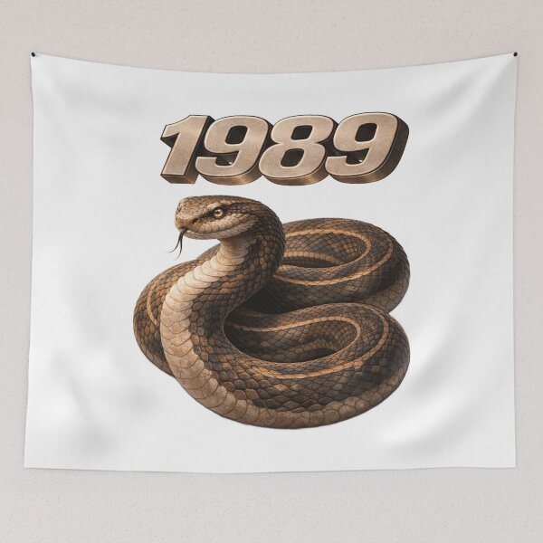 Item preview, 1989 Year of the Snake Eastern Zodiac Strength Power Design designed and sold by AlexLineArt.
