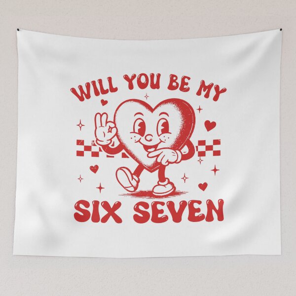 Artikelvorschau, 67 Meme Six Seven Valentine entworfen und verkauft von BaidenNeta.