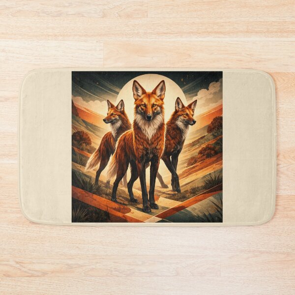 Item preview, Maned Wolves – Wardens of the Horizon designed and sold by GeoWild Designs.