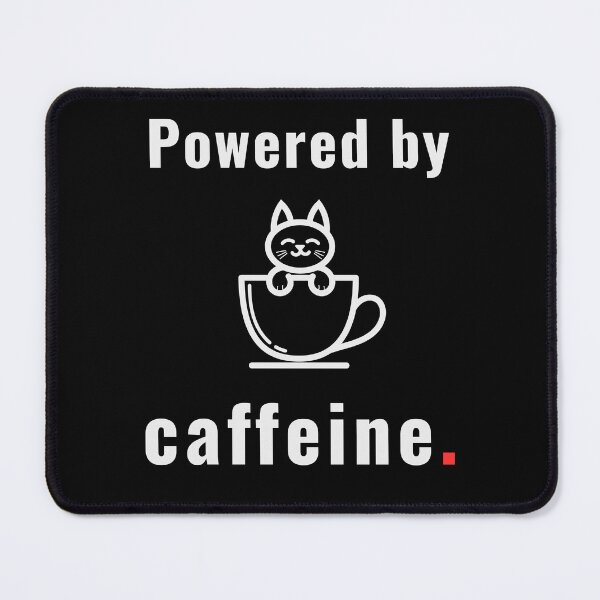 Item preview, Powered by Caffeine – Minimal Coffee Typography Design - Retro designed and sold by MK-Charlie.