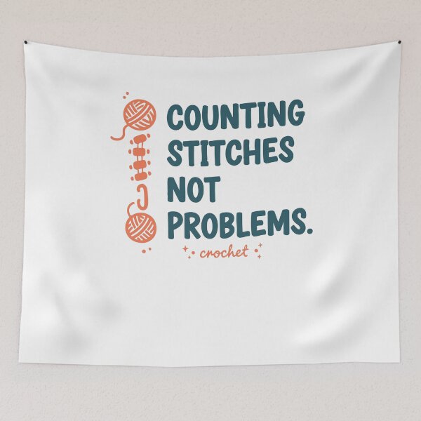 Item preview, Counting Stitches Not Problems Crochet Lover designed and sold by LuminOrb.