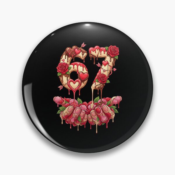 Item preview, 67 Valentine'S Day Six Seven Meme  designed and sold by BaidenNeta.