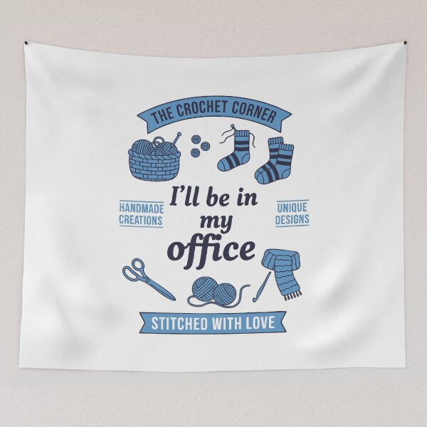 Item preview, Funny Crochet Lover Ill Be In My Office Crochet designed and sold by LuminOrb.