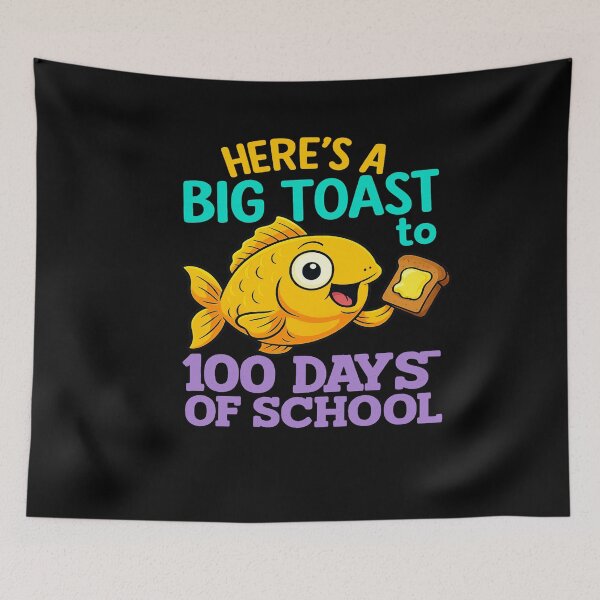 Item preview, kindergarten 100 days  preschool 100 days cute fish typography vector art designed and sold by  Mudikeys.
