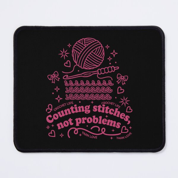 Item preview, Counting Stitches Not Problems Crochet Life Yarn designed and sold by LuminOrb.
