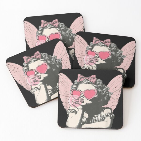 Item preview, Retro Cupid Valentine Day Cute Vintage Cupid Blowing Bubble  designed and sold by tarikusa02.