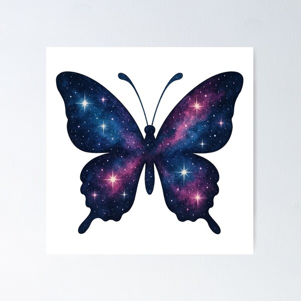 Item preview, Galaxy Butterfly Cosmic Art designed and sold by chromatalove.