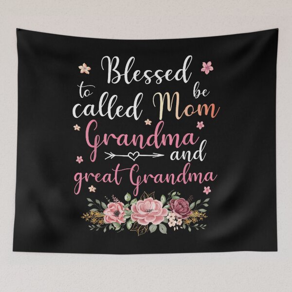 Item preview, Blessed To Be Called Mom Grandma And Great Grandma designed and sold by BaidenNeta.