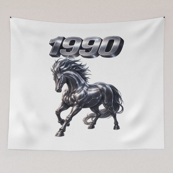 Item preview, 1990 Year of the Horse Eastern Zodiac Strength Power Design designed and sold by AlexLineArt.