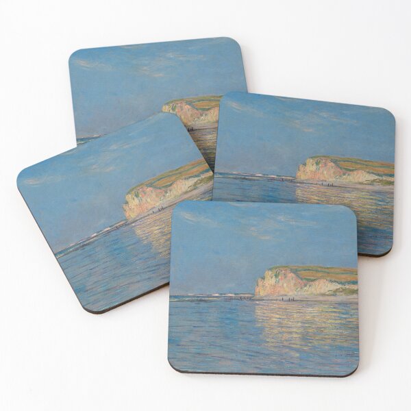 Item preview, Low Tide at Pourville Near Dieppe by Claude Monet: Coastal Impressionist Poster designed and sold by artofuniverse.