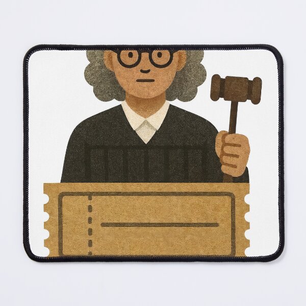 Item preview, Judge With Gavel And Vintage Admission Tickets On Black Background designed and sold by Creative88Art.