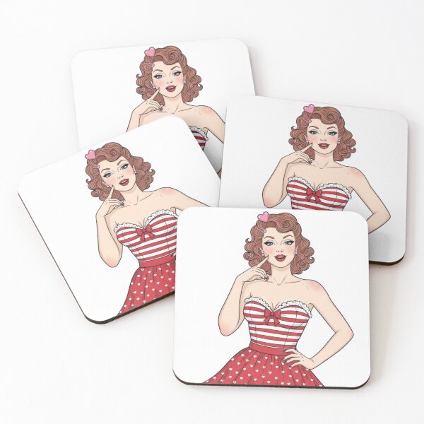 Item preview, Valentine Darling Pin-Up designed and sold by LyssasMindArt.