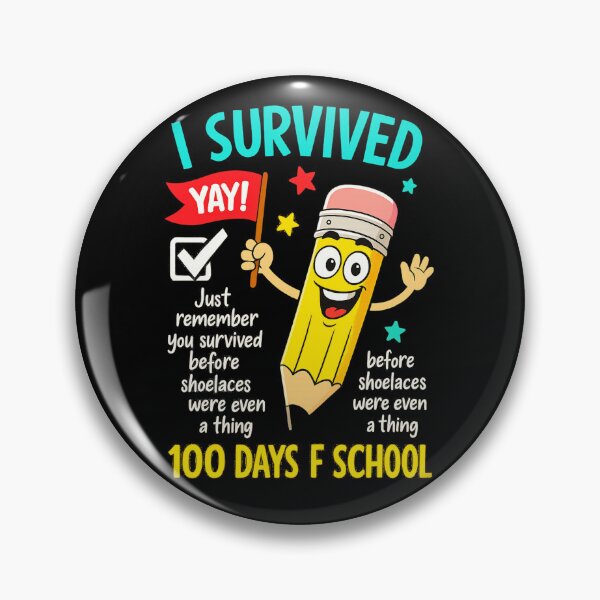 Item preview, 100 days funny colourful tschool art typography vector art designed and sold by  Mudikeys.