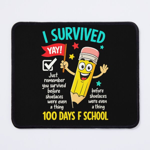 Item preview, 100 days funny colourful tschool art typography vector art designed and sold by Mudikeys.