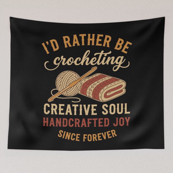 Item preview, Id Rather Be Crocheting Creative Soul Crochet designed and sold by LuminOrb.
