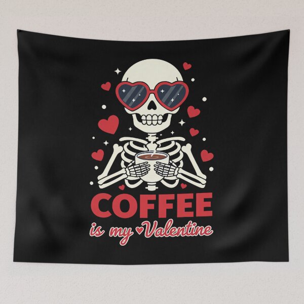 Item preview, Coffee Is My Valentine Funny Sarcastic Caffeine Mood Lover  designed and sold by BaidenNeta.