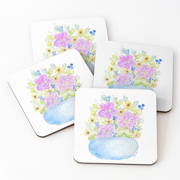 Item preview, Watercolour Vase of Flowers designed and sold by shannondoucette.