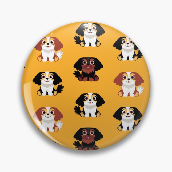 Item preview, Cavalier King Charles Spaniel Dogs designed and sold by AntiqueImages.