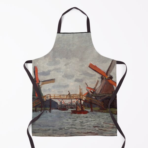 Item preview, Mills at Westzijderveld Near Zaandam by Claude Monet: Dutch Windmill Poster designed and sold by artofuniverse.