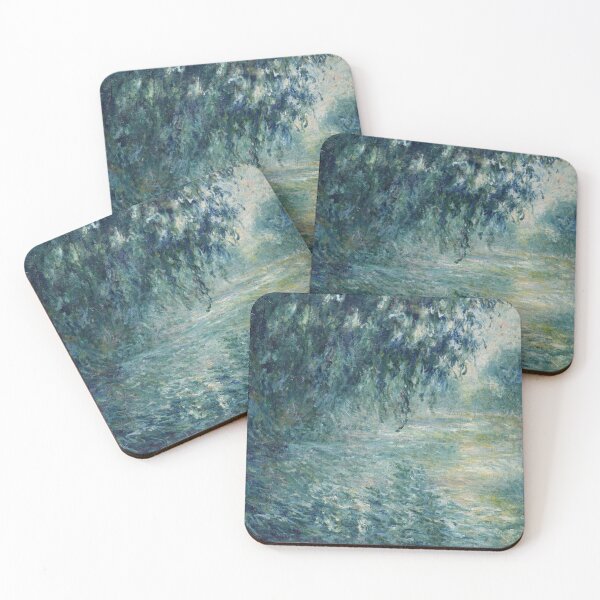 Item preview, Morning on the Seine by Claude Monet: Dreamy Impressionist River Landscape Poster designed and sold by artofuniverse.