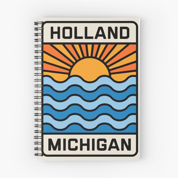 Item preview, Holland Michigan - Sunset Card Design designed and sold by TheOldMittenIllustrated.
