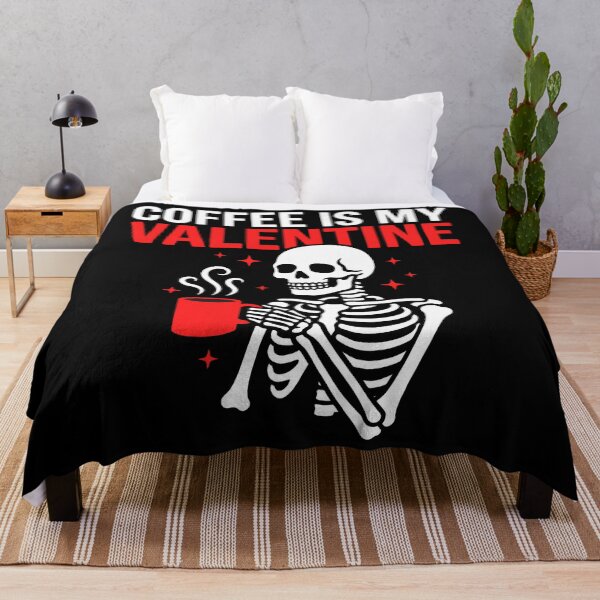 Item preview, Coffee Is My Valentine Skeleton Meme Coffee Humor designed and sold by BaidenNeta.