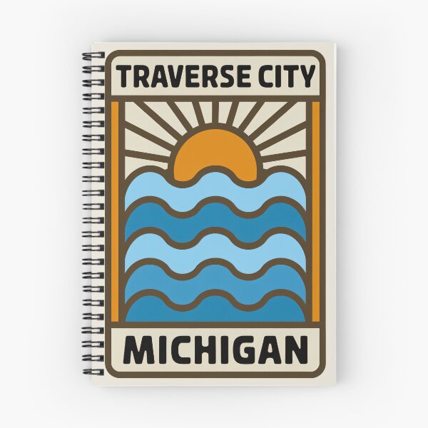 Item preview, Traverse City Michigan - Sunset Card Design designed and sold by TheOldMittenIllustrated.