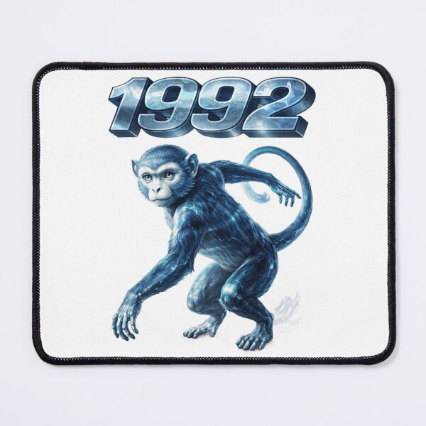 Item preview, 1992 Year of the Monkey Eastern Zodiac Strength Power Design designed and sold by AlexLineArt.