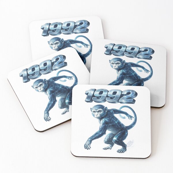 Item preview, 1992 Year of the Monkey Eastern Zodiac Strength Power Design designed and sold by AlexLineArt.