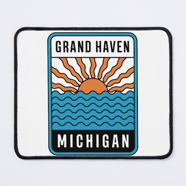 Item preview, Grand Haven Michigan - Sunset Card Design designed and sold by TheOldMittenIllustrated.