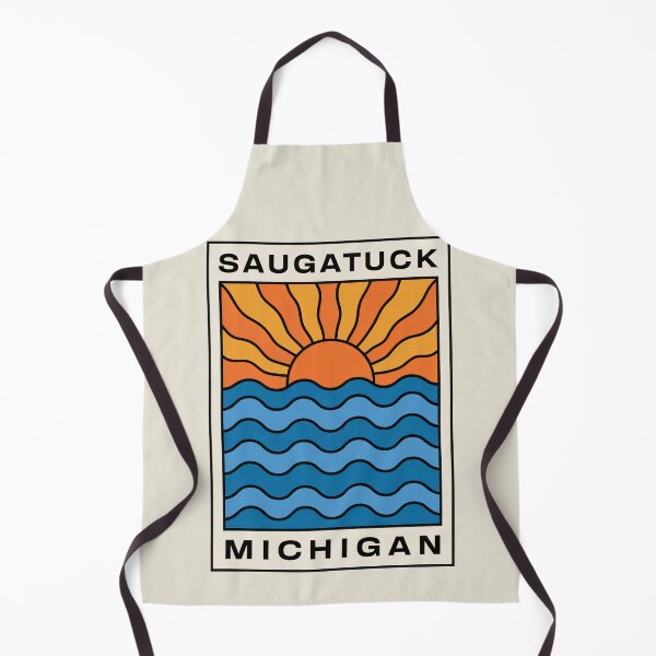 Item preview, Saugatuck Michigan - Sunset Card Design designed and sold by TheOldMittenIllustrated.