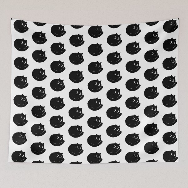 Item preview, Cute Black Cat Minimal Illustration silhouette designed and sold by magdalenanegra.