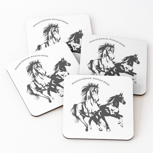 Item preview, Run Free, Run Faithful – Silhouette of Horses designed and sold by lunadesignsmoon.