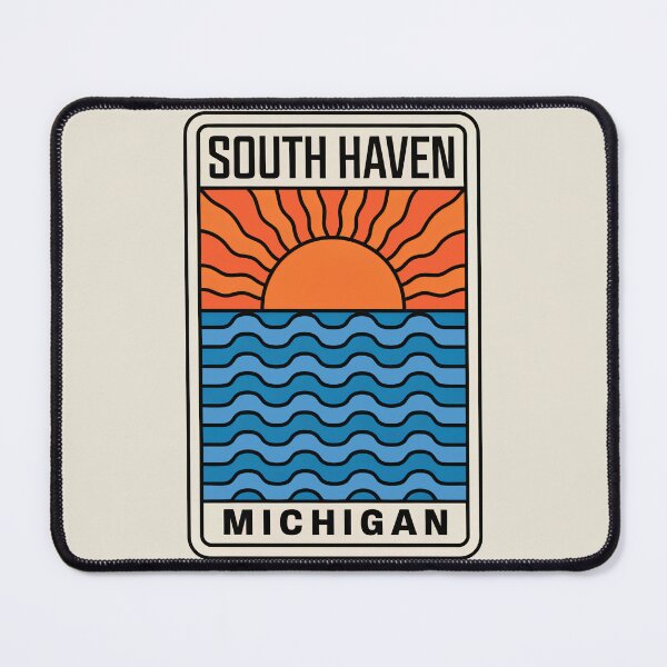 Item preview, South Haven Michigan - Sunset Card Design designed and sold by TheOldMittenIllustrated.