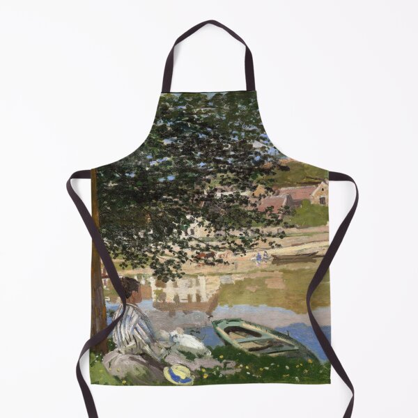 Item preview, On the Bank of the Seine Bennecourt by Claude Monet: Impressionist River Scene designed and sold by artofuniverse.