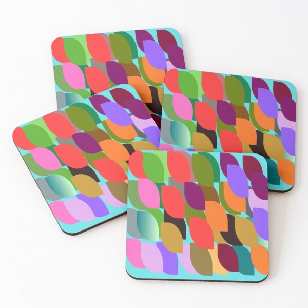 Item preview, Vibrant Abstract Geometric Leaf Pattern Design designed and sold by StarPicks.