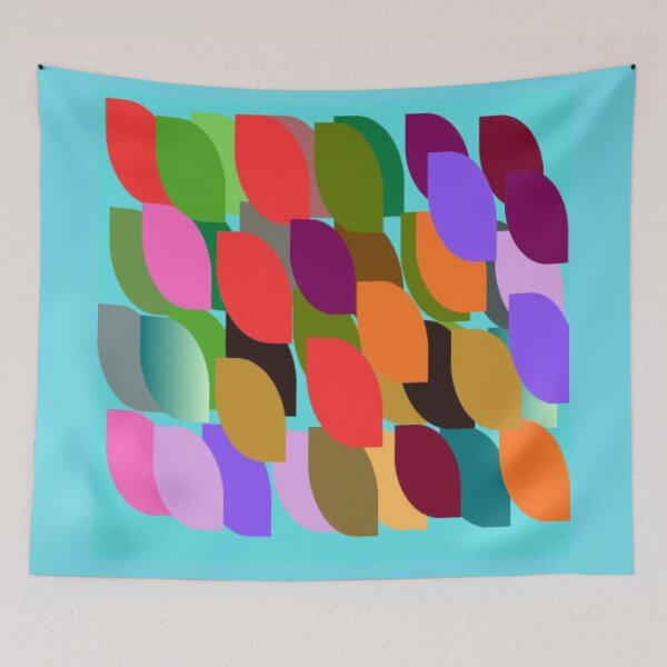 Item preview, Vibrant Abstract Geometric Leaf Pattern Design designed and sold by StarPicks.