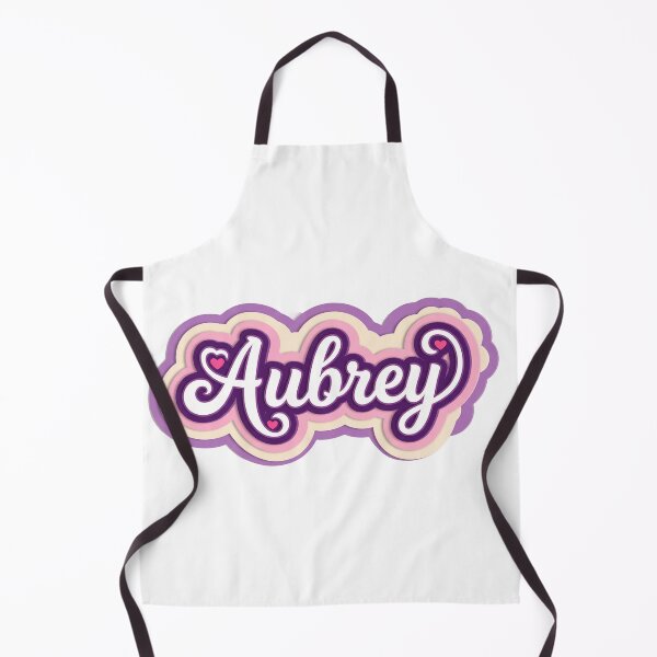 Item preview, Aubrey Name - Cute Pink & Purple designed and sold by BADGECRAFT STUDIO.