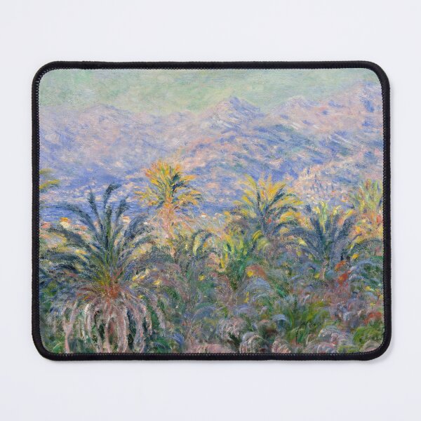 Item preview, Palm Trees at Bordighera by Claude Monet: Dreamy Coastal Impressionist Poster designed and sold by artofuniverse.