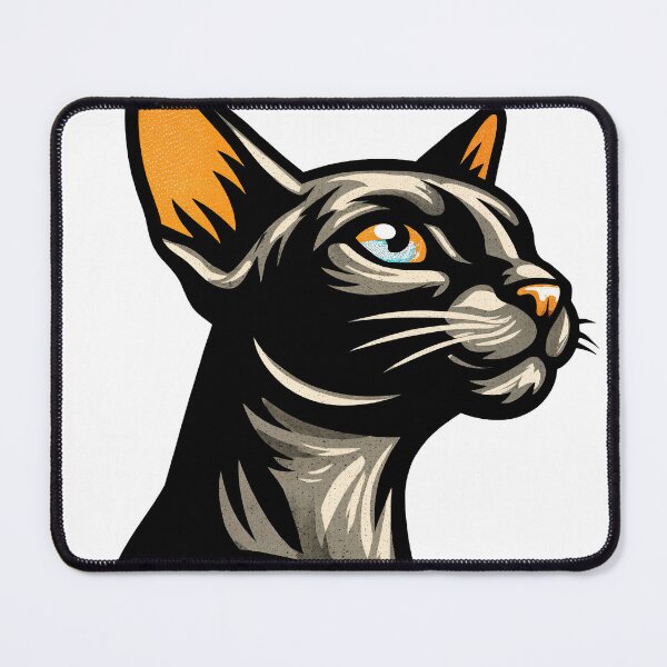 Item preview, Blue-Eyed Elegance: Siamese in Profile designed and sold by ForeverPrintsOK.