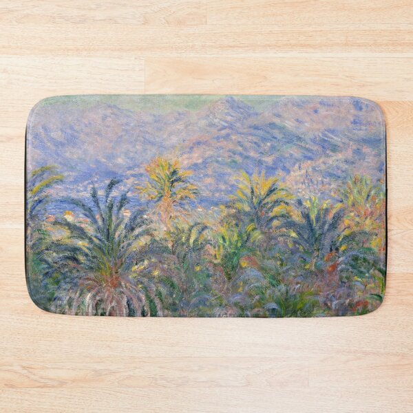 Item preview, Palm Trees at Bordighera by Claude Monet: Dreamy Coastal Impressionist Poster designed and sold by artofuniverse.