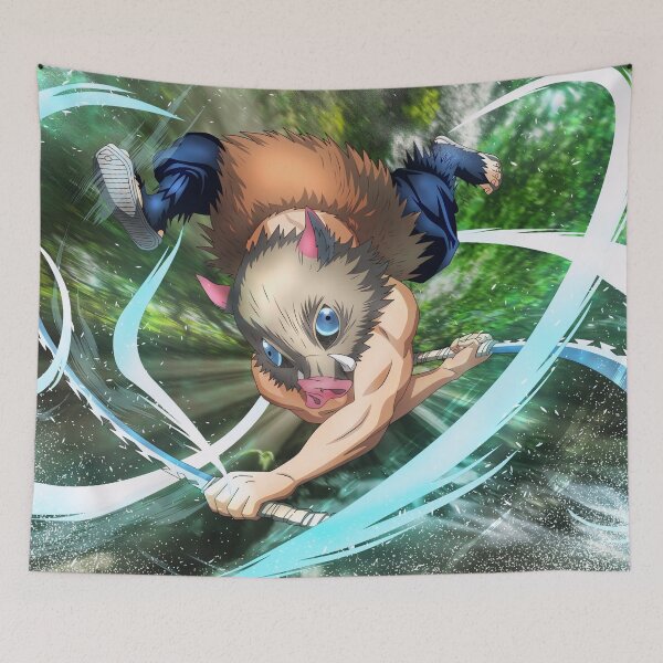 Item preview, Inosuke Hashibira Demon Slayer Anime Art designed and sold by PosterFuel.