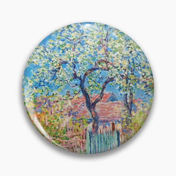 Item preview, Poirier En Fleurs by Claude Monet: Impressionist Garden Fine Art Poster designed and sold by artofuniverse.