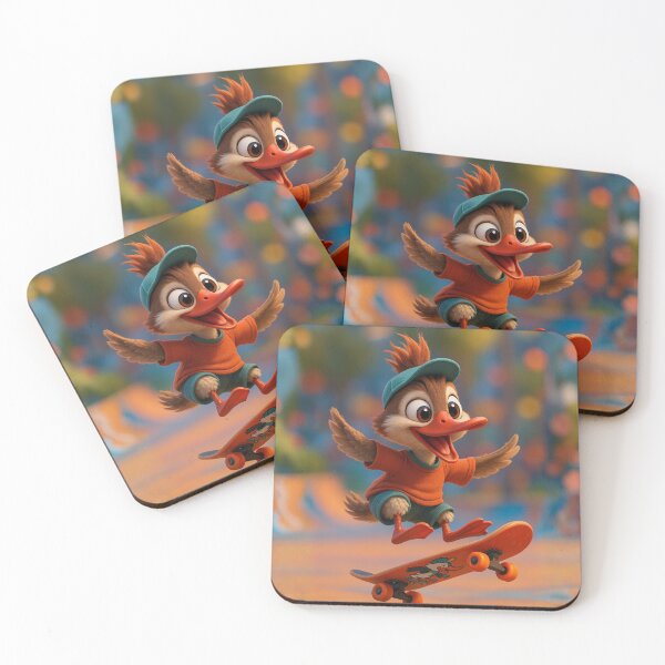Item preview, Skater Merganser Duck designed and sold by Sillytoe.